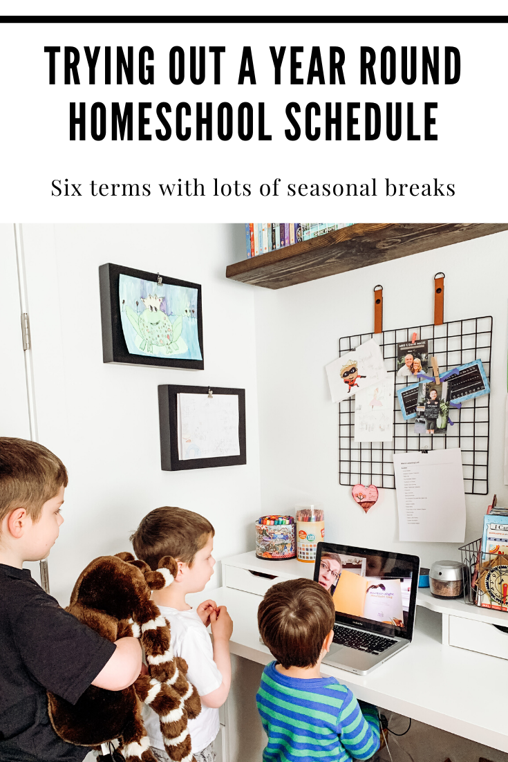 Trying out a year round homeschool schedule